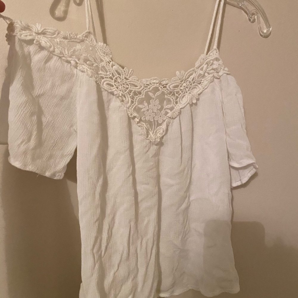 Lace white shirt